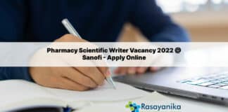 Pharmacy Scientific Writer Vacancy 2022 @ Sanofi - Apply Online