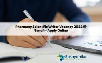 Pharmacy Scientific Writer Vacancy 2022 @ Sanofi – Apply Online Pharmacy Scientific Writer Vacancy 2022 @ Sanofi - Apply Online