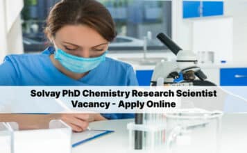 Solvay PhD Chemistry Research Scientist Vacancy - Apply Online