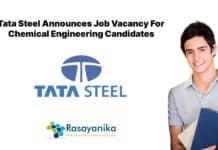 Tata Steel Announces Job Vacancy For Chemical Engineering Candidates