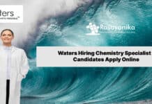 Waters Hiring Chemistry Specialist - Candidates Apply Online