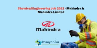 Chemical Engineering Job 2022 - Mahindra & Mahindra Limited