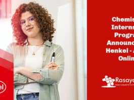 Chemistry Internship Program Announced @ Henkel - Apply Online