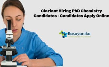 Clariant Hiring PhD Chemistry Candidates – Candidates Apply Online Clariant Hiring PhD Chemistry Candidates - Candidates Apply Online