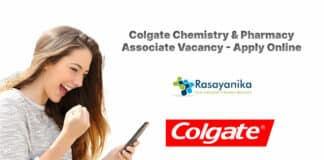 Colgate Chemistry & Pharmacy Associate Vacancy - Apply Online
