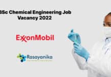 ExxonMobil Hiring - BSc Chemical Engineering Job Vacancy 2022