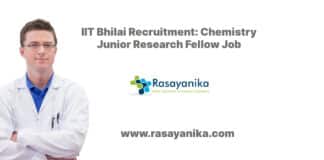 IIT Bhilai Recruitment: Chemistry Junior Research Fellow Job