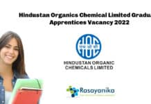 Hindustan Organics Chemical Limited Graduate Apprentices Vacancy 2022