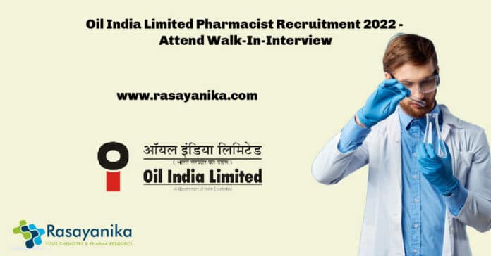 Oil India Pharmacist Recruitment