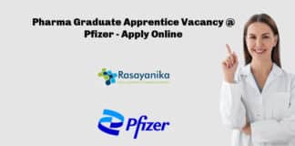 Pharma Graduate Apprentice Vacancy @ Pfizer - Apply Online