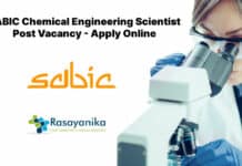 SABIC Chemical Engineering Scientist Post Vacancy - Apply Online