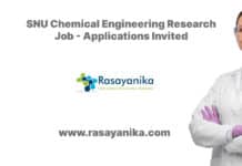 SNU Chemical Engineering Research Job - Applications Invited