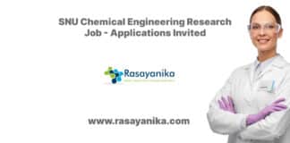 SNU Chemical Engineering Research Job - Applications Invited