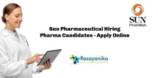 Sun Pharmaceutical Hiring Pharma Candidates - Apply Online