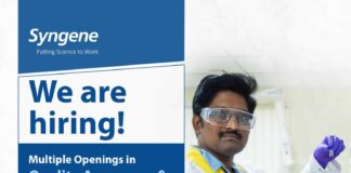 Syngene Jobs 2022 - Attend Walk-In-Drive