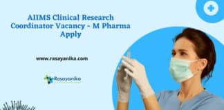 AIIMS Clinical Research Coordinator Vacancy - M Pharma Apply