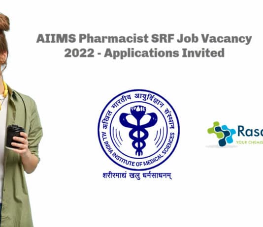 AIIMS Pharmacist SRF Job Vacancy 2022 - Applications Invited