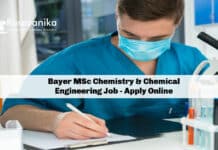 Bayer MSc Chemistry & Chemical Engineering Job - Apply Online