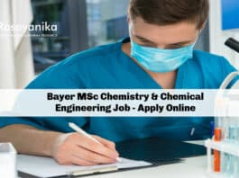 Bayer MSc Chemistry & Chemical Engineering Job - Apply Online