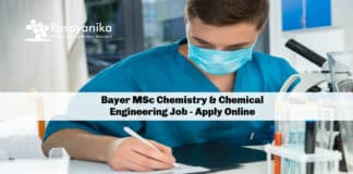 Bayer MSc Chemistry & Chemical Engineering Job - Apply Online