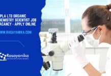 Cipla Ltd Organic Chemistry Scientist Job Vacancy - Apply Online