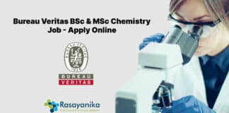 Bureau Veritas BSc & MSc Chemistry Job - Apply Online