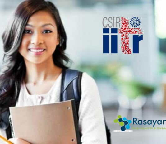 CSIR IITR Chemistry & Chemical Science Job - Applications Invited