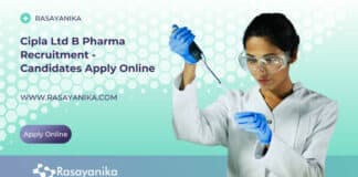 Cipla Ltd B Pharma Recruitment - Candidates Apply Online