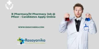 B Pharmacy/M Pharmacy Job @ Pfizer - Candidates Apply Online