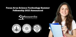 Focus Area Science Technology Summer Fellowship 2023 Announced - Apply Now