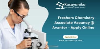 Freshers Chemistry Associate Vacancy @ Avantor - Apply Online