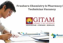 Freshers Chemistry & Pharmacy Lab Technician Vacancy - Apply Now