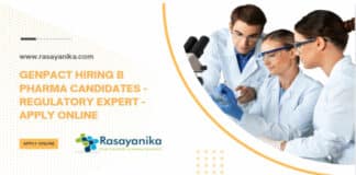 Genpact Hiring B Pharma Candidates - Regulatory Expert - Apply Online