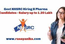 Govt NHSRC Hiring B Pharma Candidates - Salary up to 1.20 Lakh