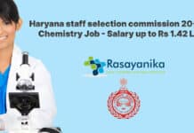 HSSC 20+ MSc Chemistry Job Vacancy - Salary up to Rs 1.42 Lakh