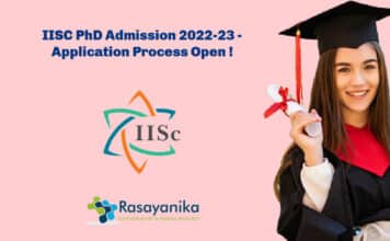 IISC PhD Admission 2022-23 – Application Process Open !