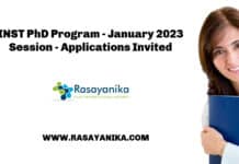 INST PhD Program - January 2023 Session - Applications Invited