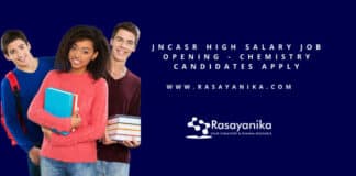 JNCASR High Salary Job Opening - Chemistry Candidates Apply