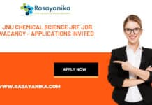 JNU Chemical Science JRF Job Vacancy - Applications Invited