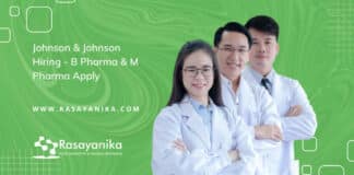 Johnson & Johnson Hiring - B Pharma & M Pharma Apply