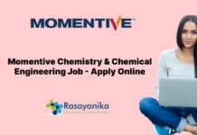 Momentive Chemistry & Chemical Engineering Job - Apply Online