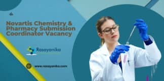 Novartis Chemistry & Pharmacy Submission Coordinator Vacancy
