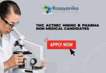 TMC ACTREC Hiring Non Medical B Pharma Candidates - Apply Online