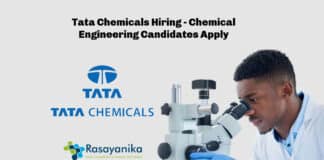 Tata Chemicals Hiring - Chemical Engineering Candidates Apply