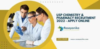 USP Chemistry & Pharmacy Recruitment 2022 - Apply Online