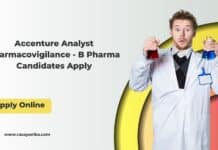 Accenture Analyst Pharmacovigilance - B Pharma Candidates Apply