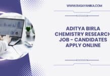 Aditya Birla Chemistry Research Job - Candidates Apply Online