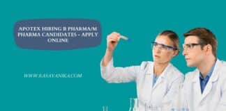 Apotex Hiring B Pharma/M Pharma Candidates - Apply Online