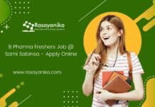 B Pharma Freshers Job @ Sami Sabinsa - Apply Online