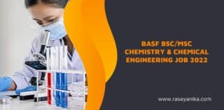 BASF BSc/MSc Chemistry & Chemical Engineering Job 2022